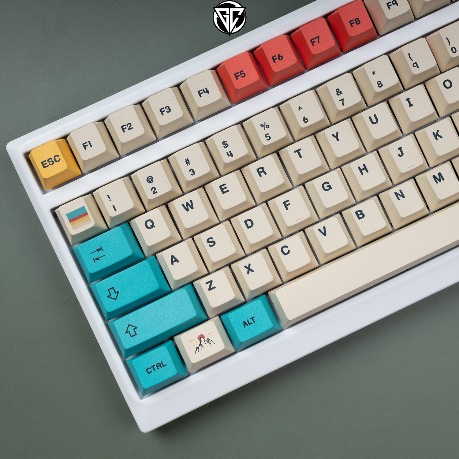Keycap 80s Wild Life 111 nút bàn phím cơ Thick PBT Cherry Profile