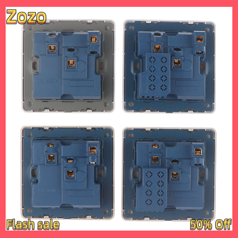 Zozo ✨Ready Stock✨ Universal Wall Socket With LED Light Switch 5 Hole USB Wall Power Socket