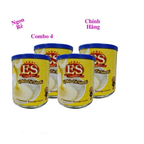 Combo 4 Sữa đặc Creamer ES có đường 1KG Malaysia