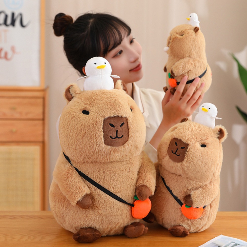 Mefu4 mô phỏng động vật capybara Thú nhồi bông mô phỏng capybara capybara đồ chơi nhồi bông capybara Đồ chơi nhồi bông mềm capybara búp bê vải nhung quà sinh nhật