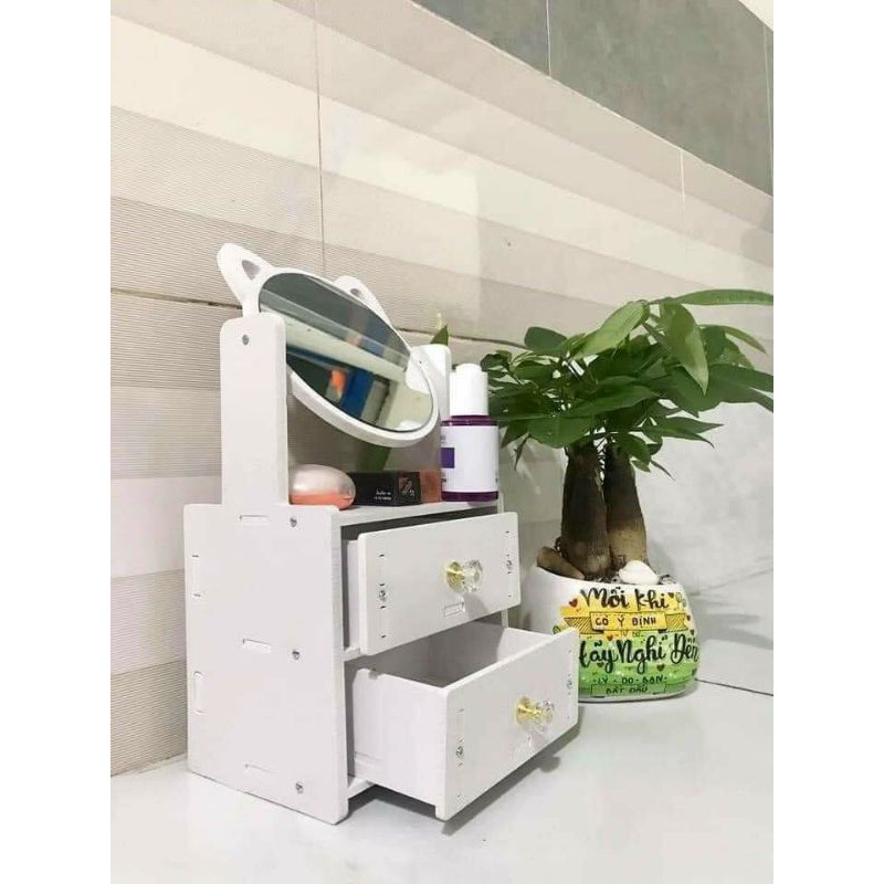 Kệ để mỹ phẩm, kệ đựng mỹ phẩm HÌNH MÈO