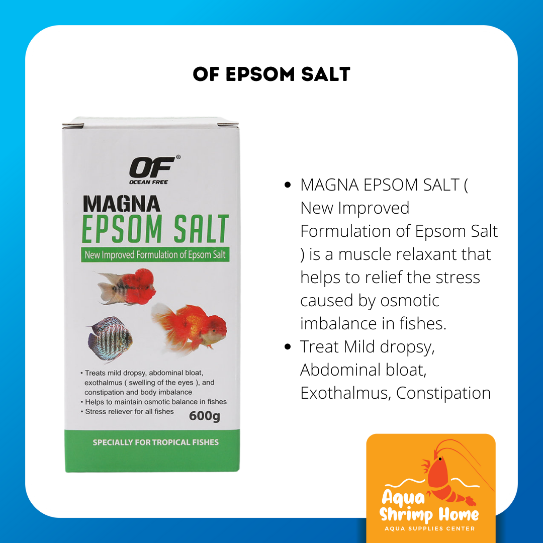 Ocean Free Magna Salt Epsom Salt 600g OF Treatment Salt For Arowana