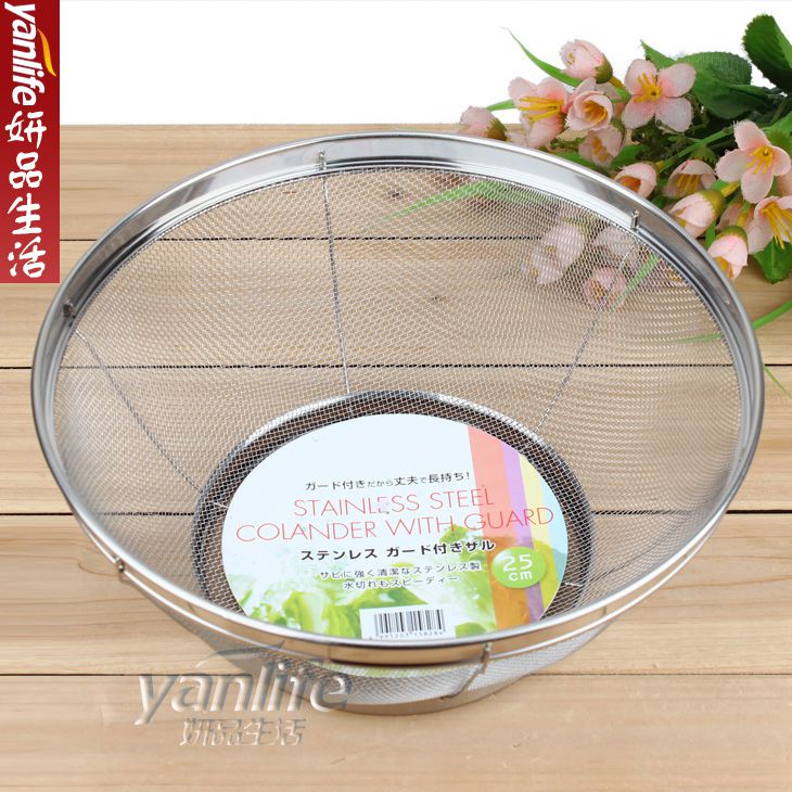 Rổ inox cao cấp ECHO Metal Nhật Bản 22cm (inox không hoen gỉ)