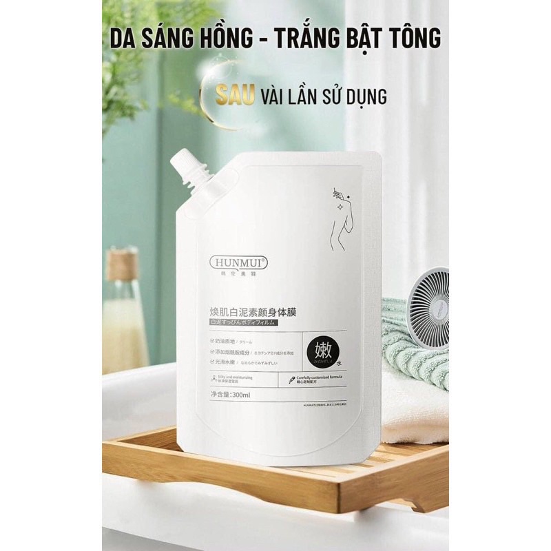 Ủ trắng da toàn thân HUNMUI 300ml