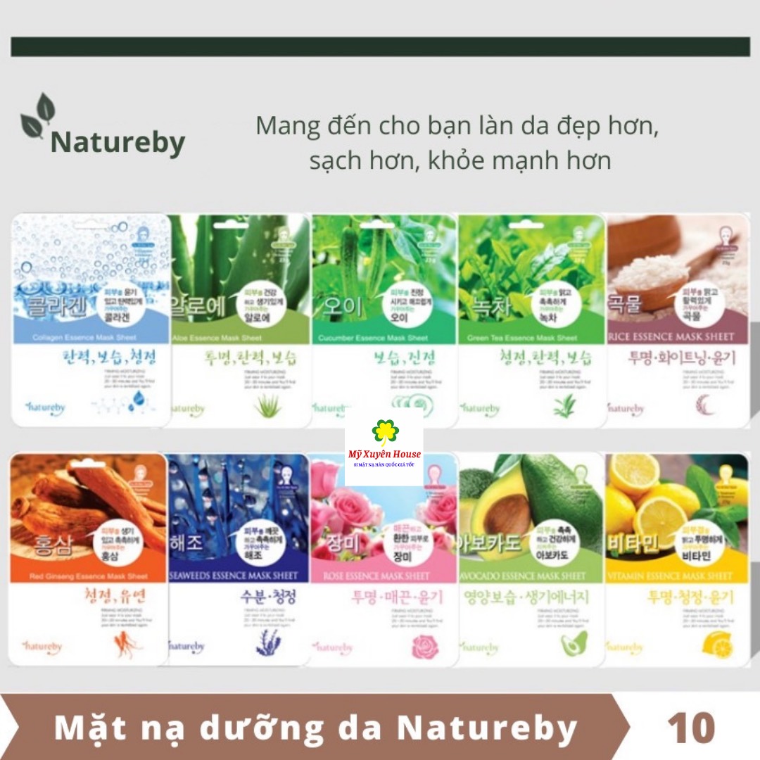 Mặt Nạ Natureby Hàn Quốc Chính Hãng 10 Miếng