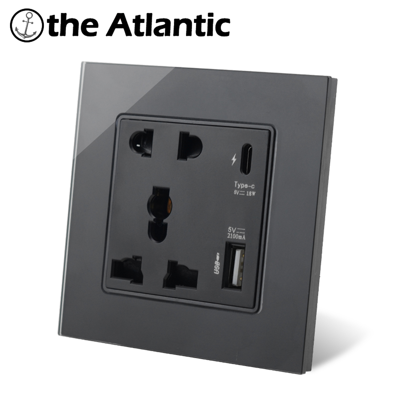 new-release-type-c-power-socket-13a-with-usb-type-c-charge-port-18w