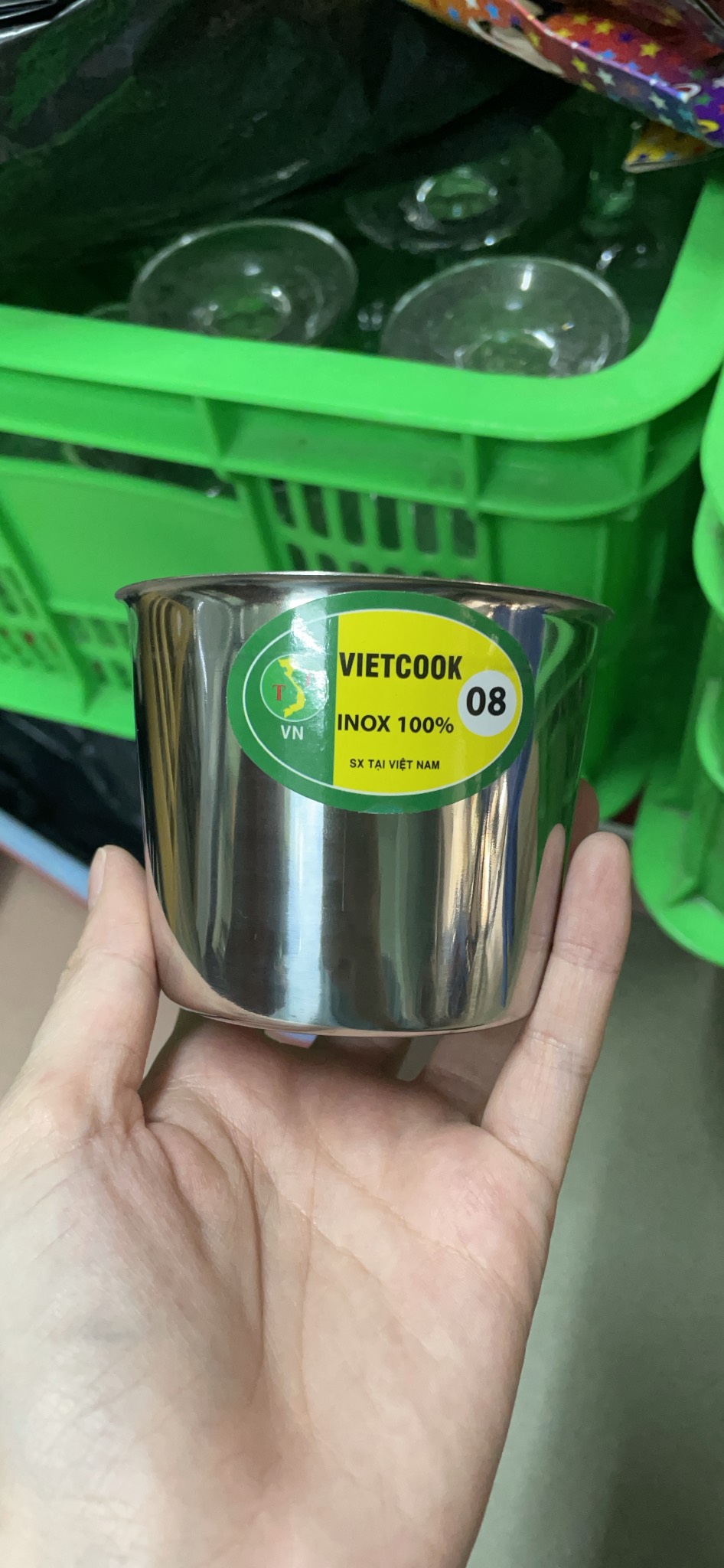 Ly inox Vietcook làm đá  size 7, size 8, size 9, size 10