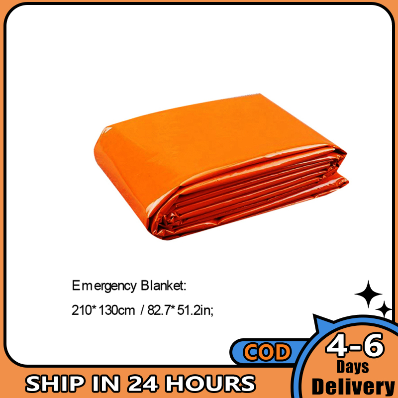 AM PE Emergency Blankets Lightweight Thermal Mylar Foil Windproof Rescue