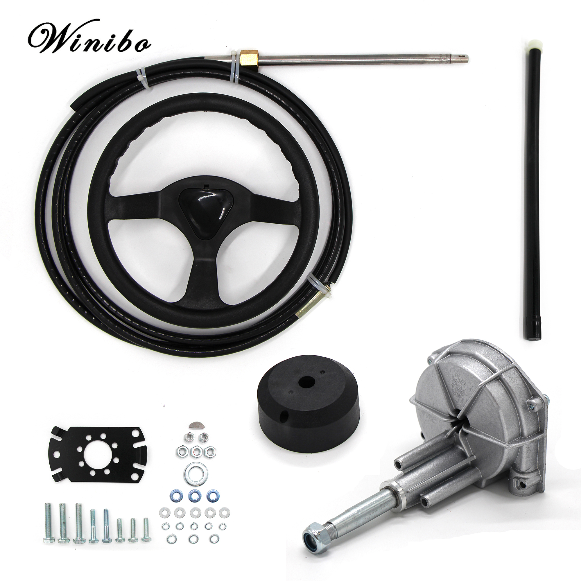 Winibo Marine Outboard Rotary Steering Kit 1024 Feet Boat Steering kit