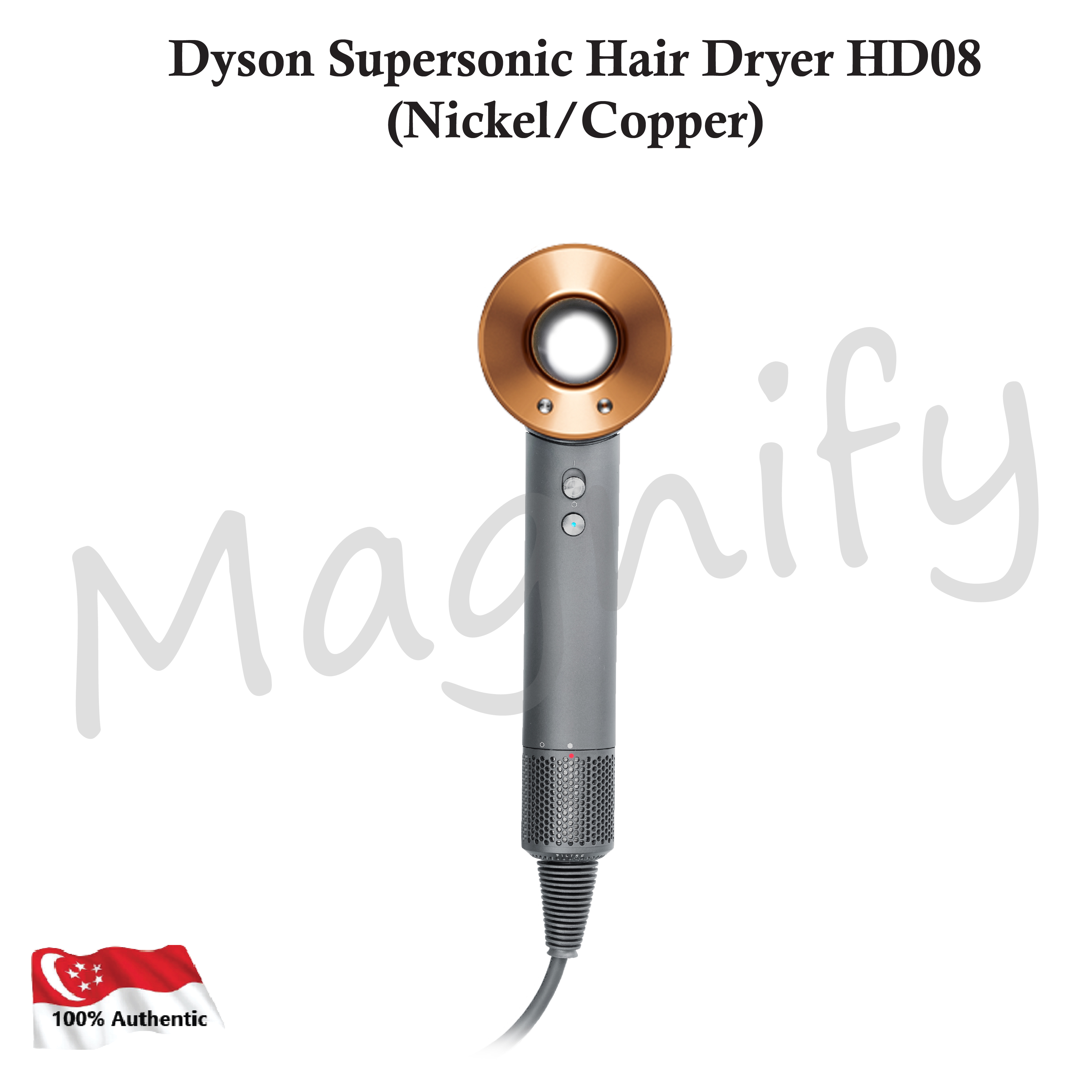 Dyson Supersonic Hair Dryer HD08 (Nickel/Copper) with Flyaway Attachment |  Lazada Singapore