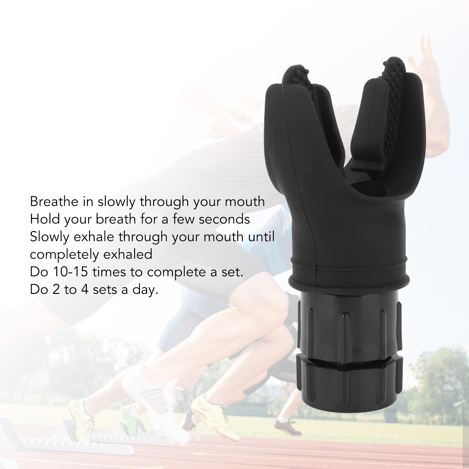 [Likelyhood] Breathing Exercise Device Adjust Resistance Improve Lung Capacity Handheld Lung Expansion Training Tool