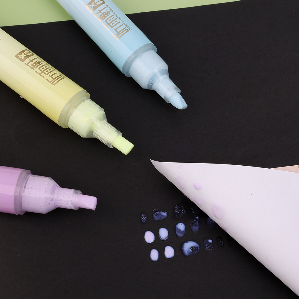 Candy Color Glue Pen Quick-Drying Manual Dispensing Pen Solid Glue Stick Student Handbook Diy High Viscosity Glue Office