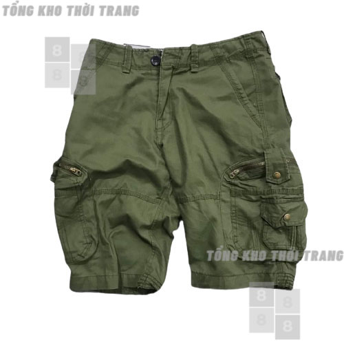 Quần short túi hộp nam kaki cao cấp vải dày ống suông rộng đủ size đủ màu