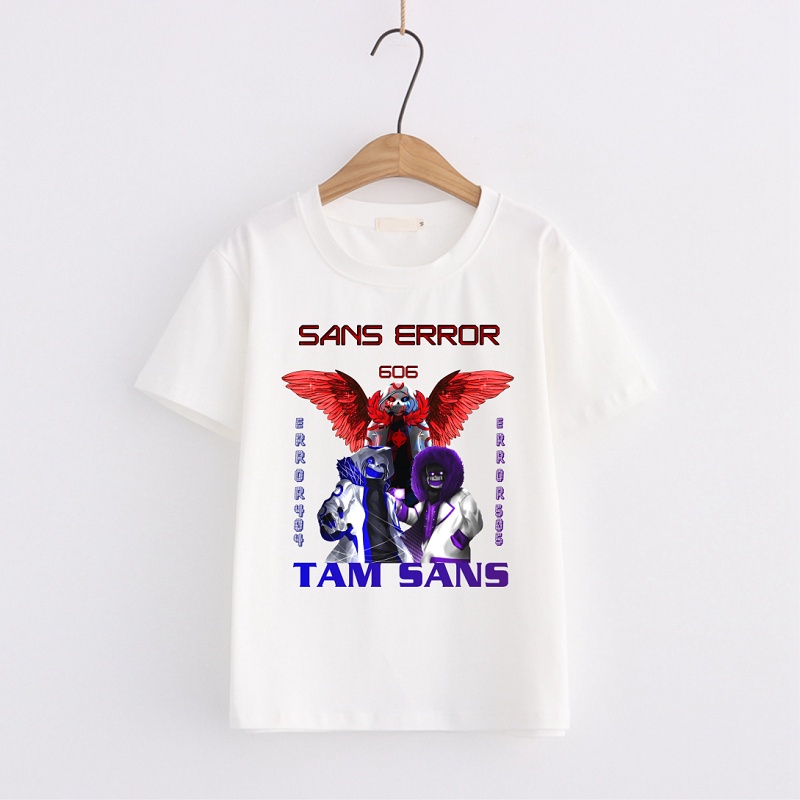 Áo Thun Tam Sans Error 404 | Error Sans 505 | Sans 606 Đại Chiến Đủ Size Cho Bé