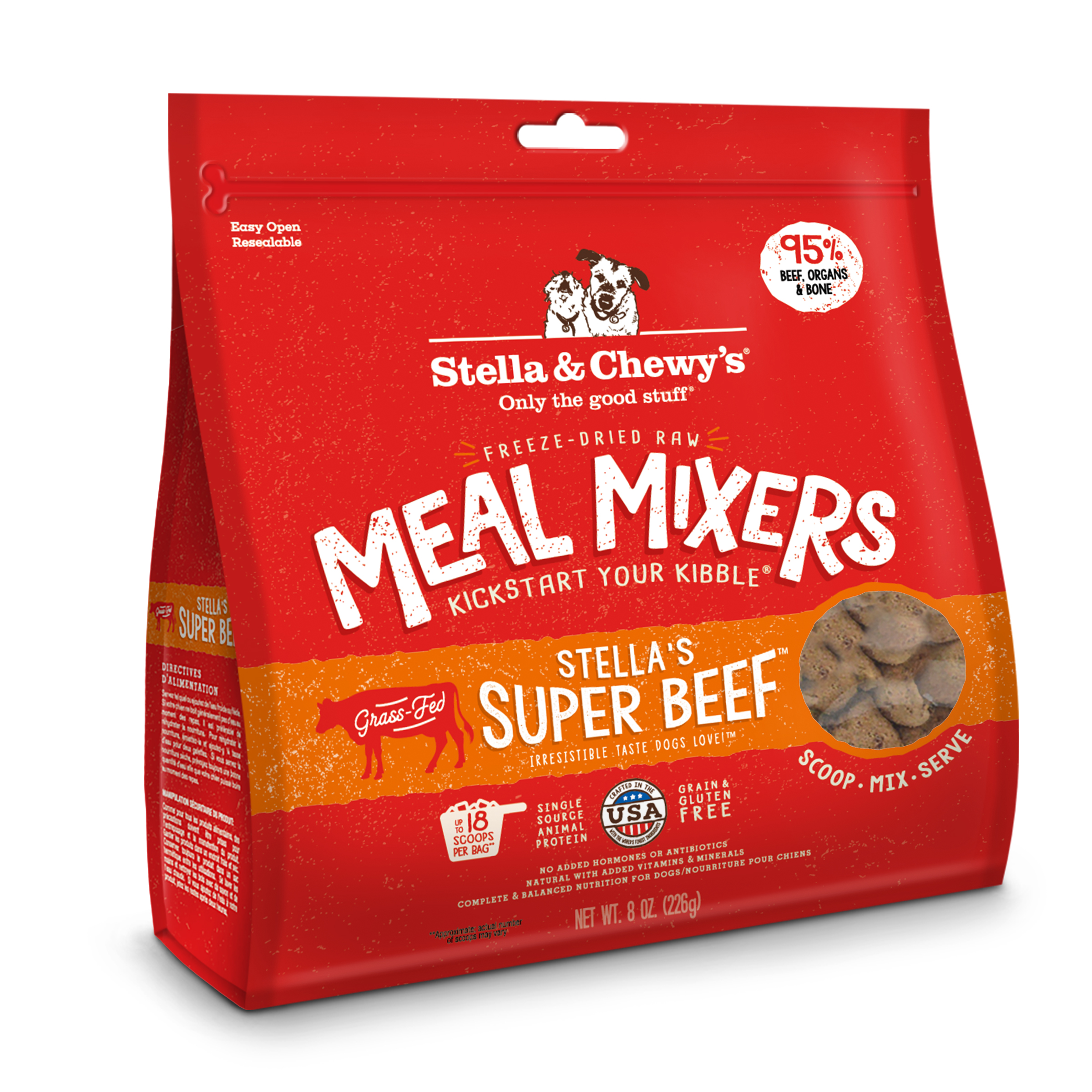 stella and chewy beef meal mixers