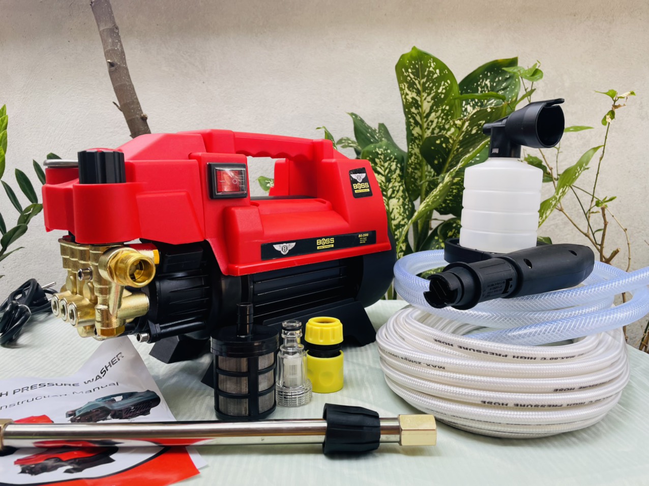 máy rửa xe áp lưc cao   BOSH 3500W