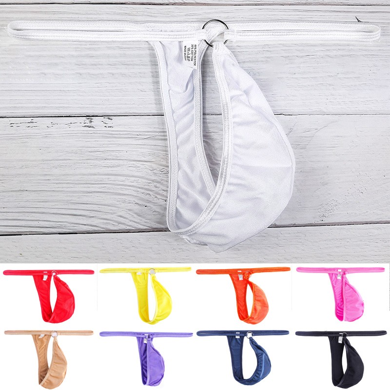 【MOMLOVE】 Breathable T Back Jockstrap Low Rise G String Briefs for Men's Underwear