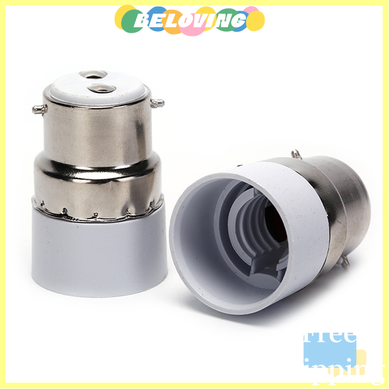 Beloving Flash Sale B22 to E14 Light Bulb Lamp Socket Base Extender Converter Adapter Holder