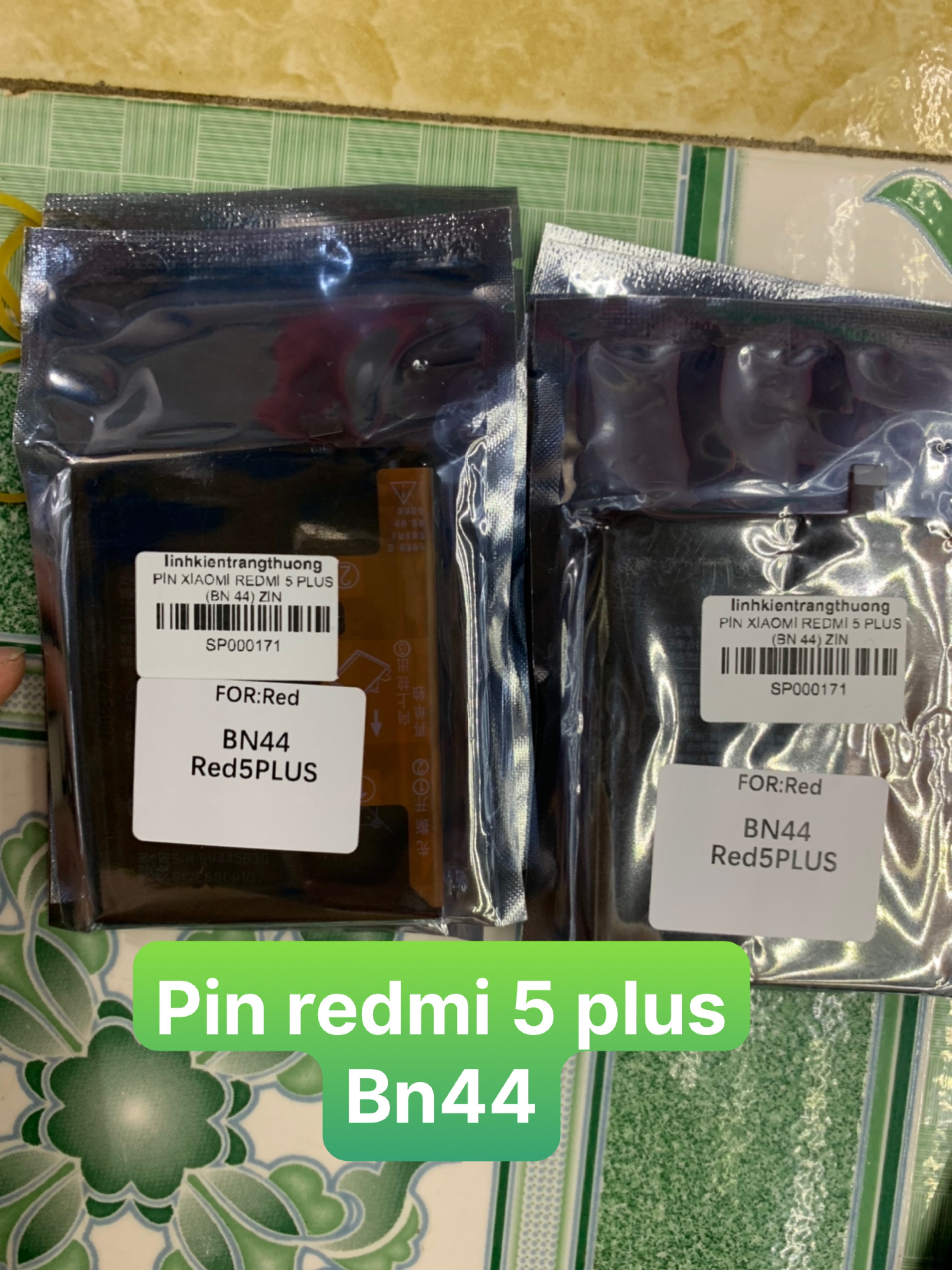 PIN ZIN HÃNG ĐIỆN THOẠI XIAOMI REDMI 5 PLUS MÃ ( BN44)