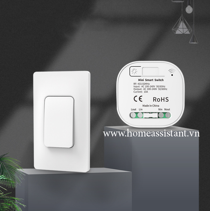 Bộ Công Tắc Điều Khiển Từ Xa RF WIfi Zigbee Tuya Nút Bấm Không Dùng Pin KP01