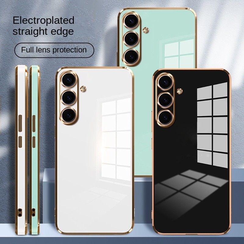 Samsung Galaxy A06 A16 Elegant Phone Casing Straight Edge Silicone Shockproof Full inclusive Phone Soft Case Cover. 