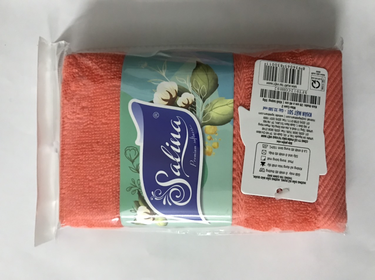 Khăn mặt sợi bông Salina
