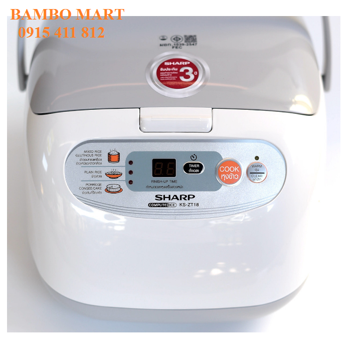 Nồi cơm điện tử Sharp KS ZT18 1.8 lít Thái Lan