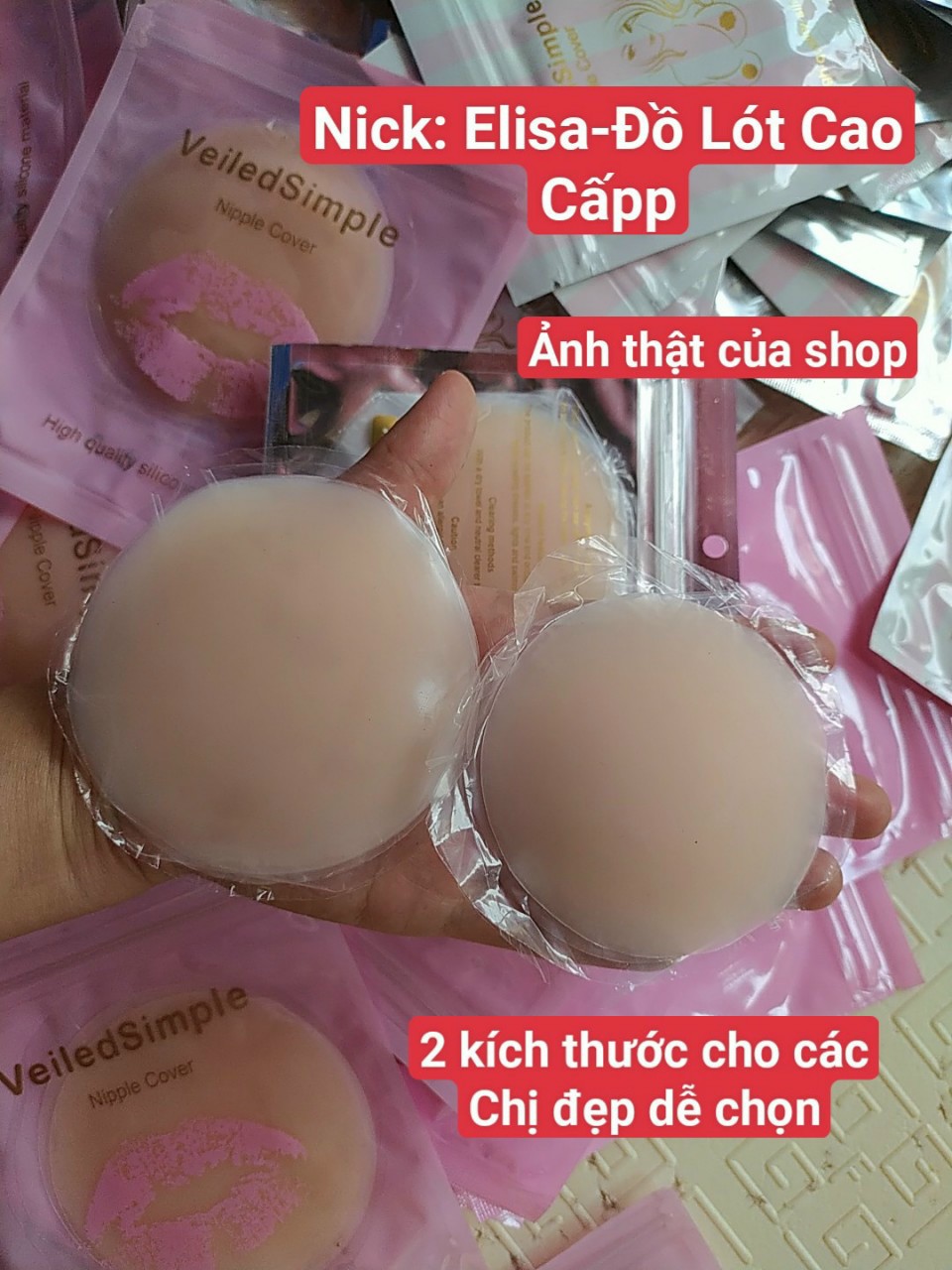 2 miếng dán silicon tàng hình siêu dính