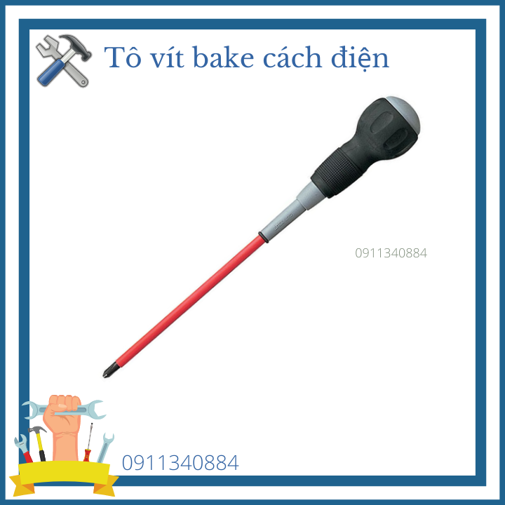 Tô vít bake cách điện 233mm Anex Nhật Bản cao cấp - tô vít cách điện - tô vít 2 đầu - tô vít bake - tô vít nhật bản - tô vít mini - tô vít anex - tô vít cao cấp