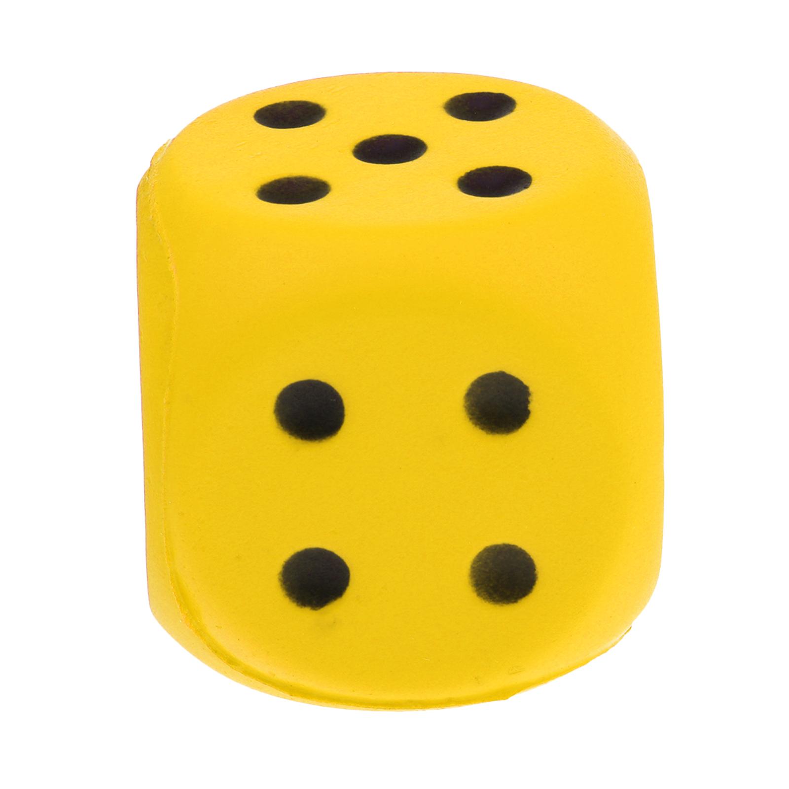 【Sell-Well】 4cm Sponge Dices Dot 6 Sided Foam Dices Early Skills Party Favors for Carnival School Supplies Party Favors. 