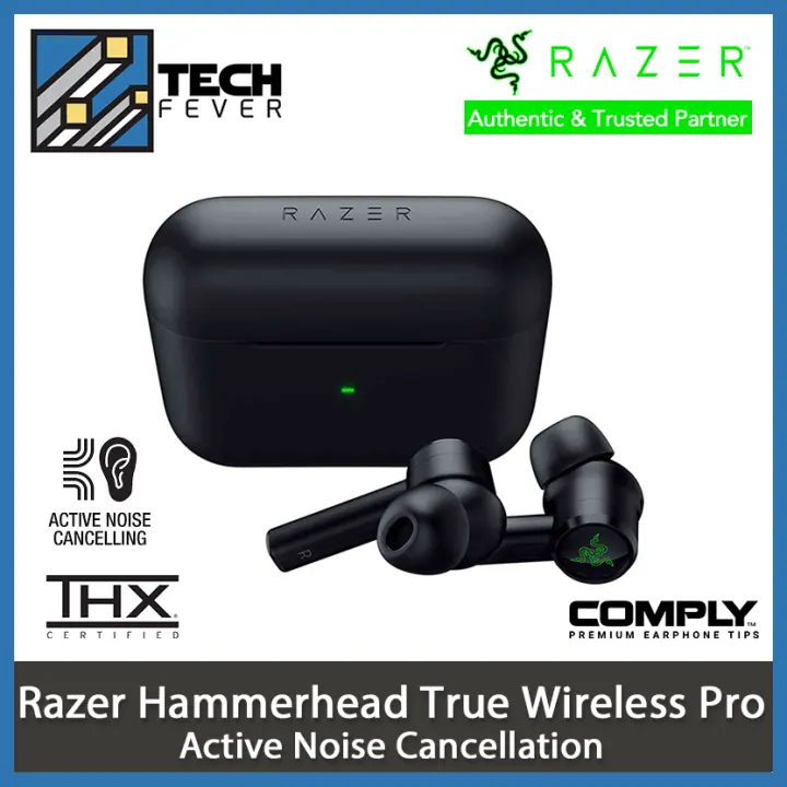 Razer Hammerhead True Wireless Pro Thx Certified True Wireless Earbuds With Active Noise Cancellation Anc Lazada Singapore