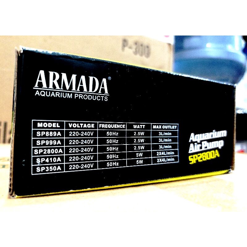 Pompa Udara Airpump Aerator ARMADA SP 2800A Oksigen satu saluran