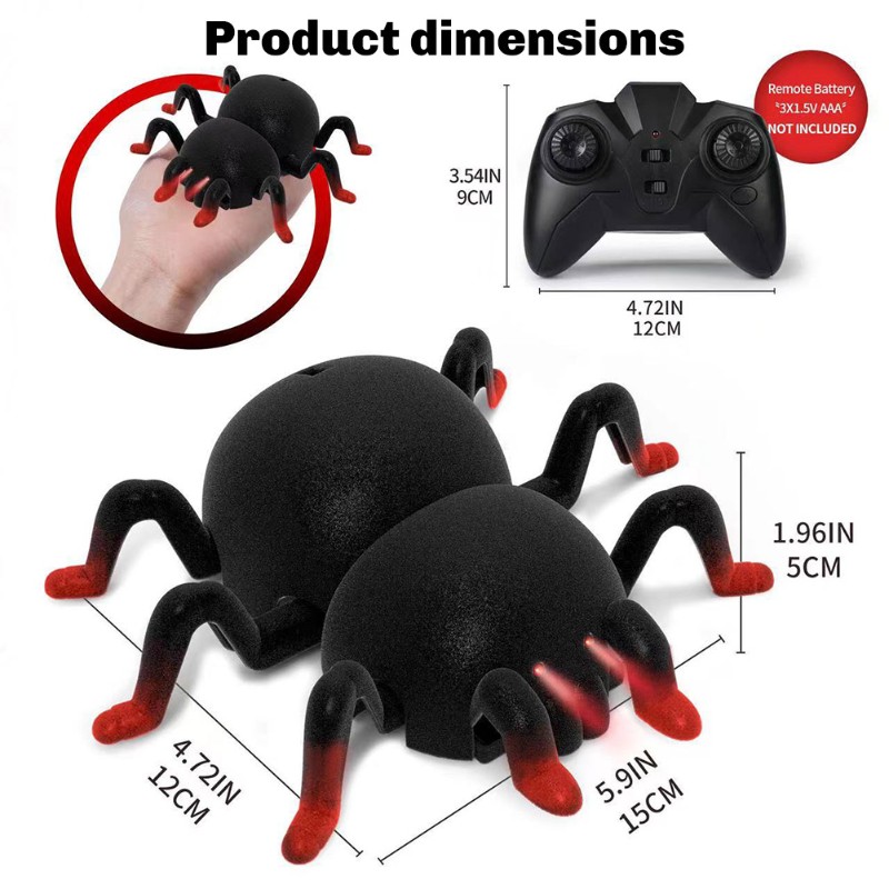 Tarantula Rccrawler RC Wall Crawler Tarantula Wall Toys, Rechargeable Wall Climbing Spider ...
