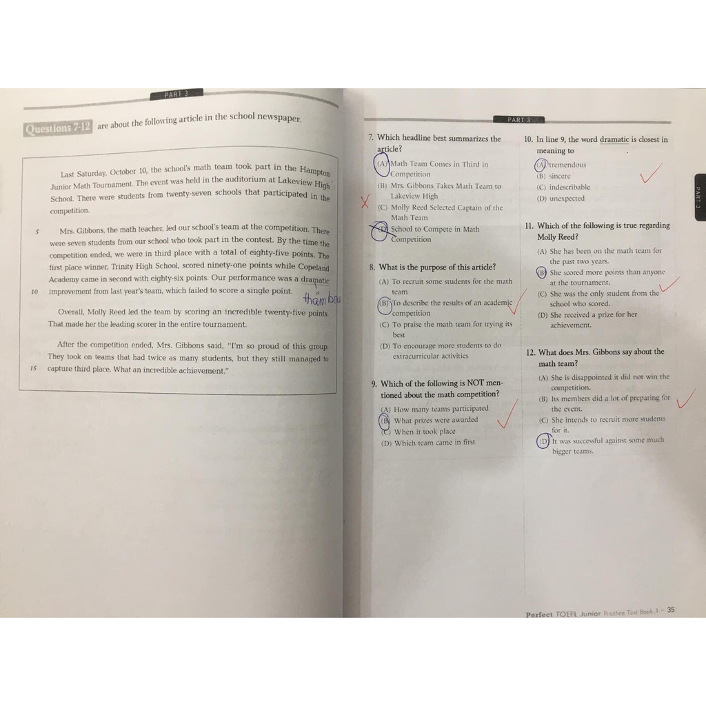 Bộ 12c - Master TOEFL Junior + File Mp3