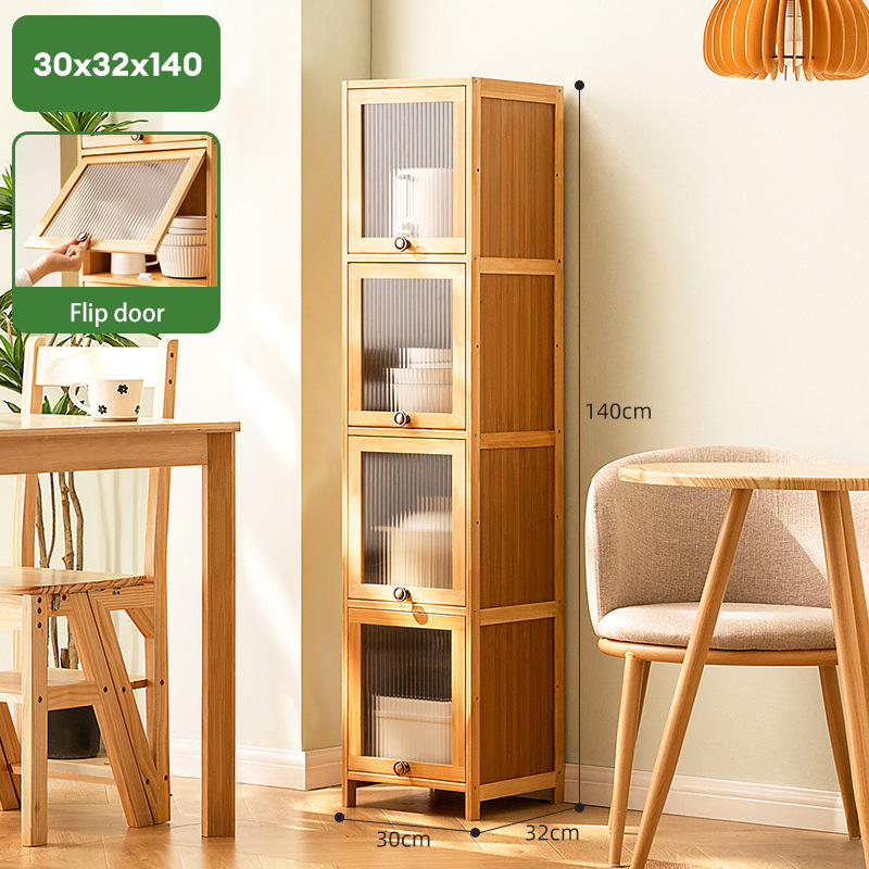Bookshelf storage shelves, floor-to-ceiling bookcases, household children's storage lockers, against the wall, living room, multi-layer simple solid wood