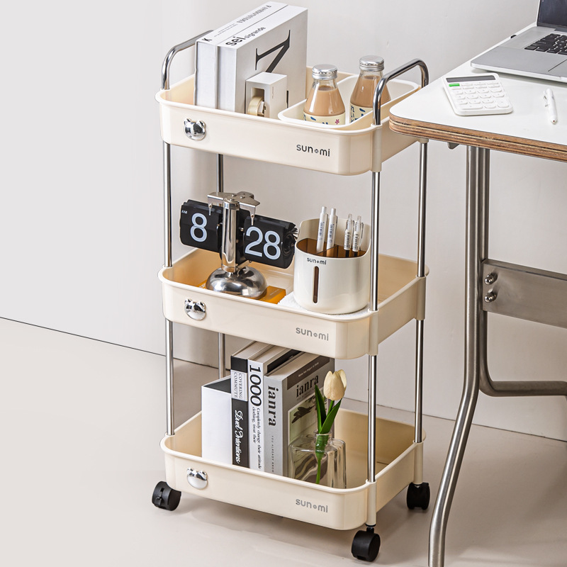 Storage rack,Shelf, trolley, mobile food delivery car, living room, hotel, high-speed rail, snacks, fruit storage