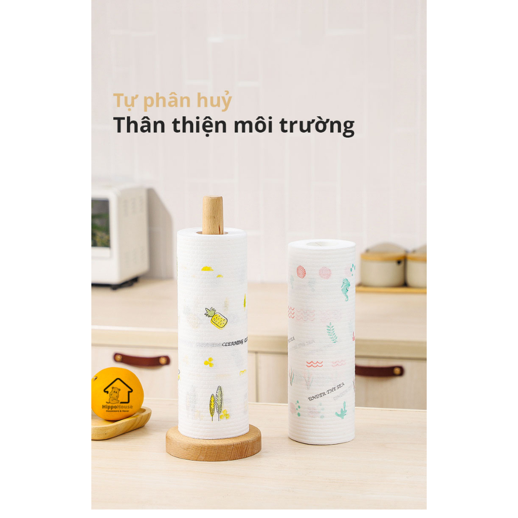 Giấy Cuộn lau bếp đa năng siêu dai có thể tái sử dụng nhiều lần