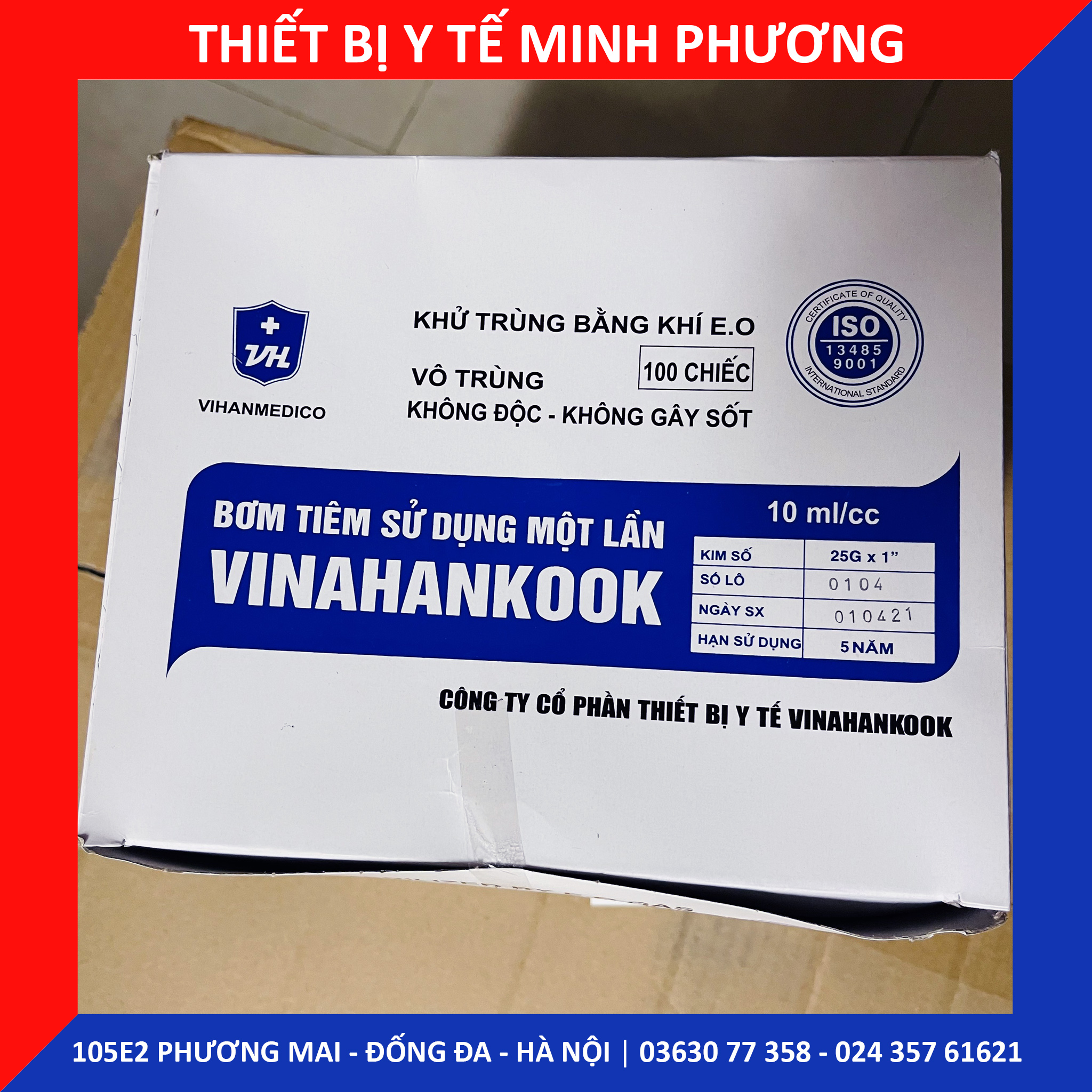 Bơm tiêm 1 lần Vinahankook