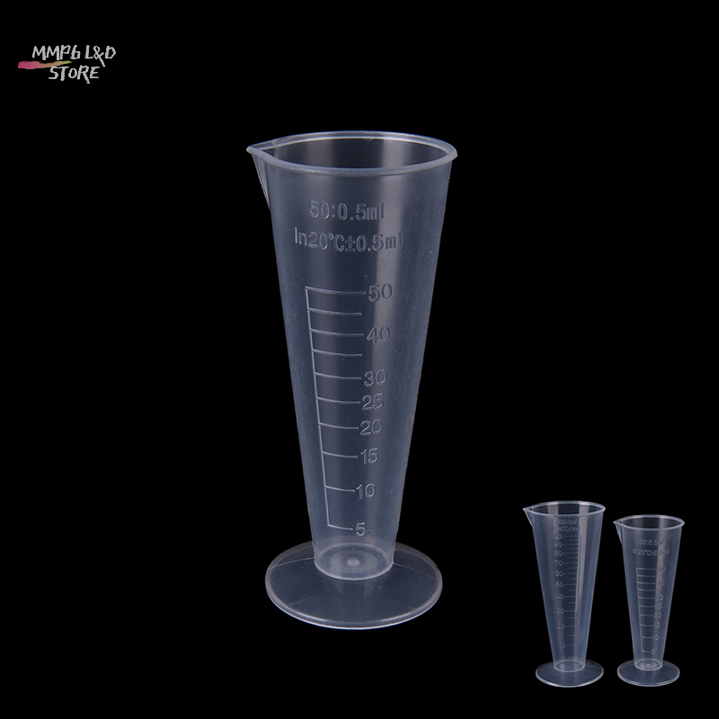 MMP6 Cốc đo bằng nhựa cân trong suốt 50ml 100ml dụng cụ đo lường mới,