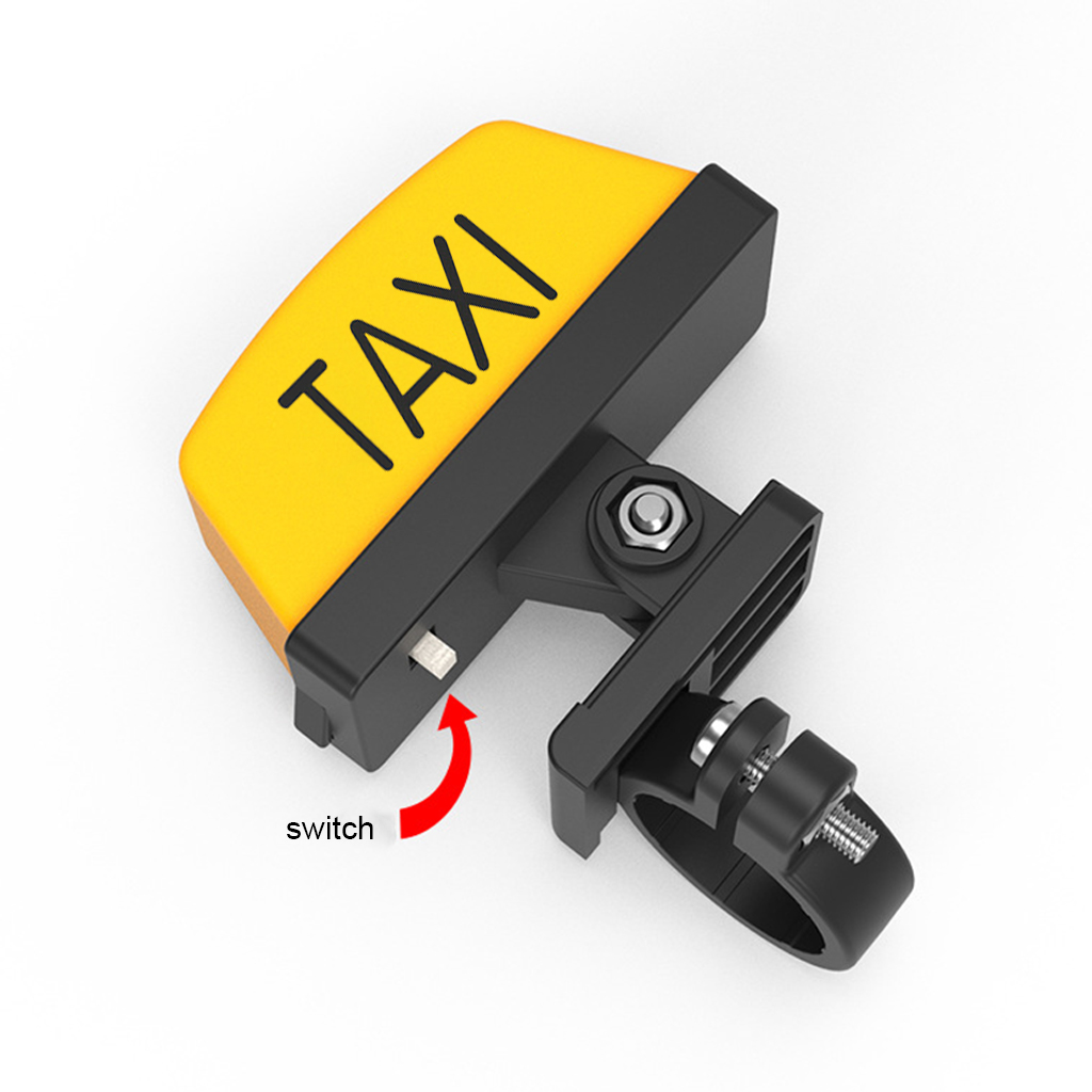 Đèn báo xe máy Gương Xe Máy Ánh Sáng USB rechargable cảnh báo taxi hộp