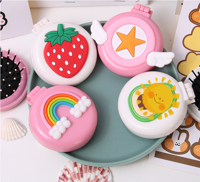 Bộ gương lược mini bỏ túi siêu cute