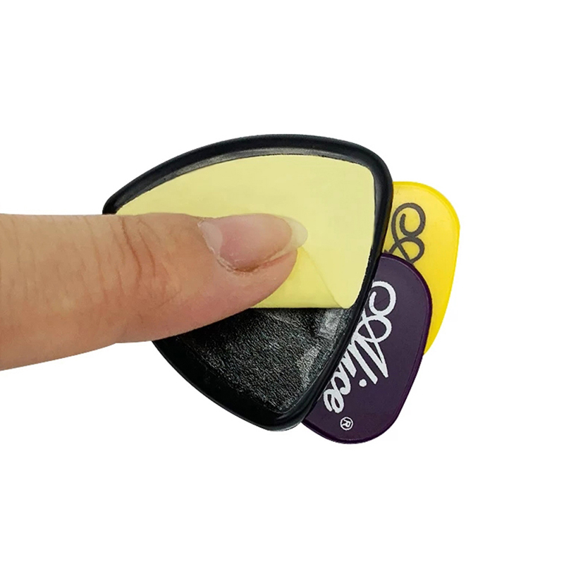 【GG Music】💖【HOT SALE】🎈🎈 Guitar Pick Holder Plastic Plectrum Case Mediator Storage Self Adhesive