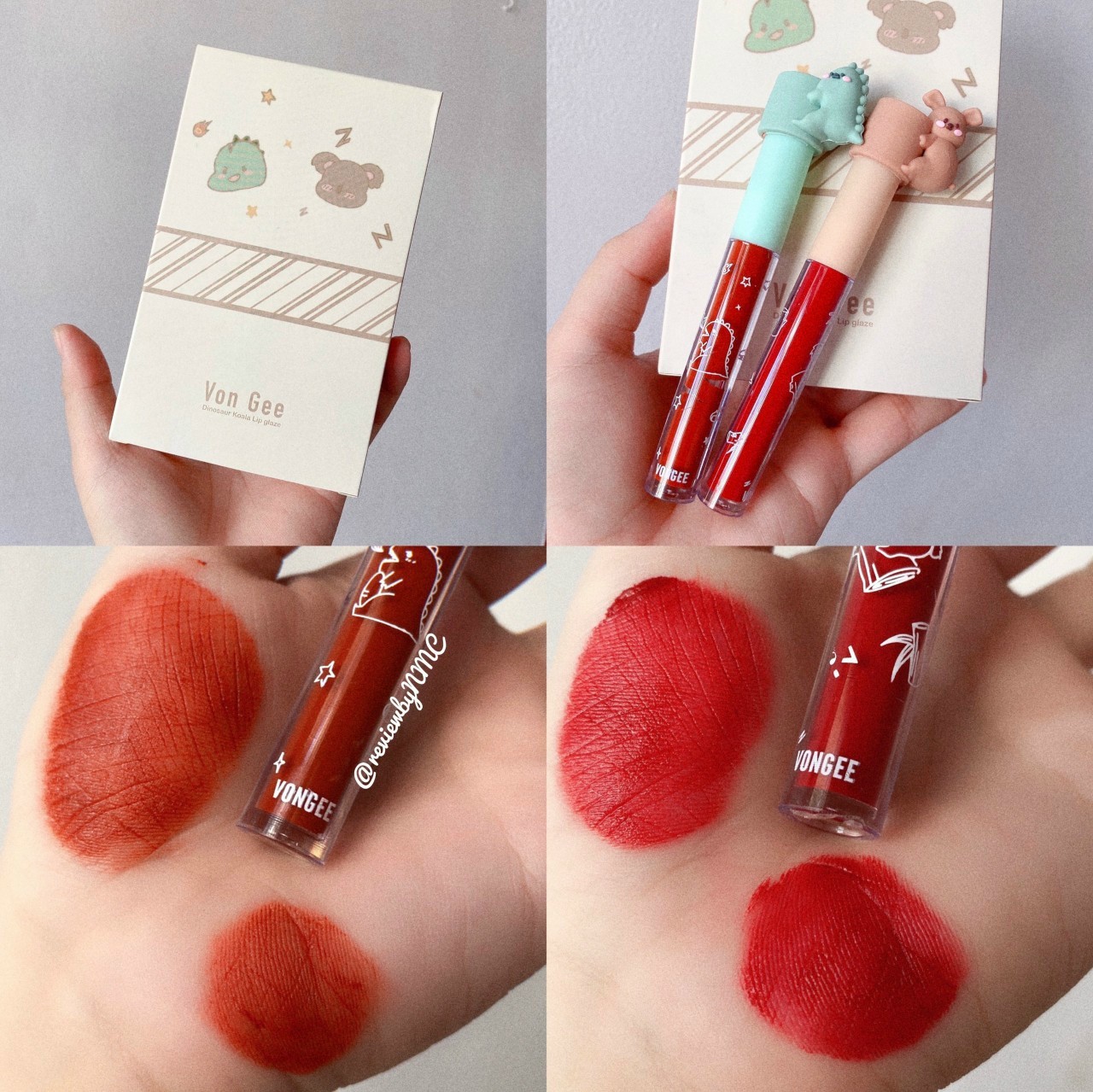 [HCM] Set 2 Cây Son Kem Vongee Hình Cặp Thú Siêu Dễ Thương