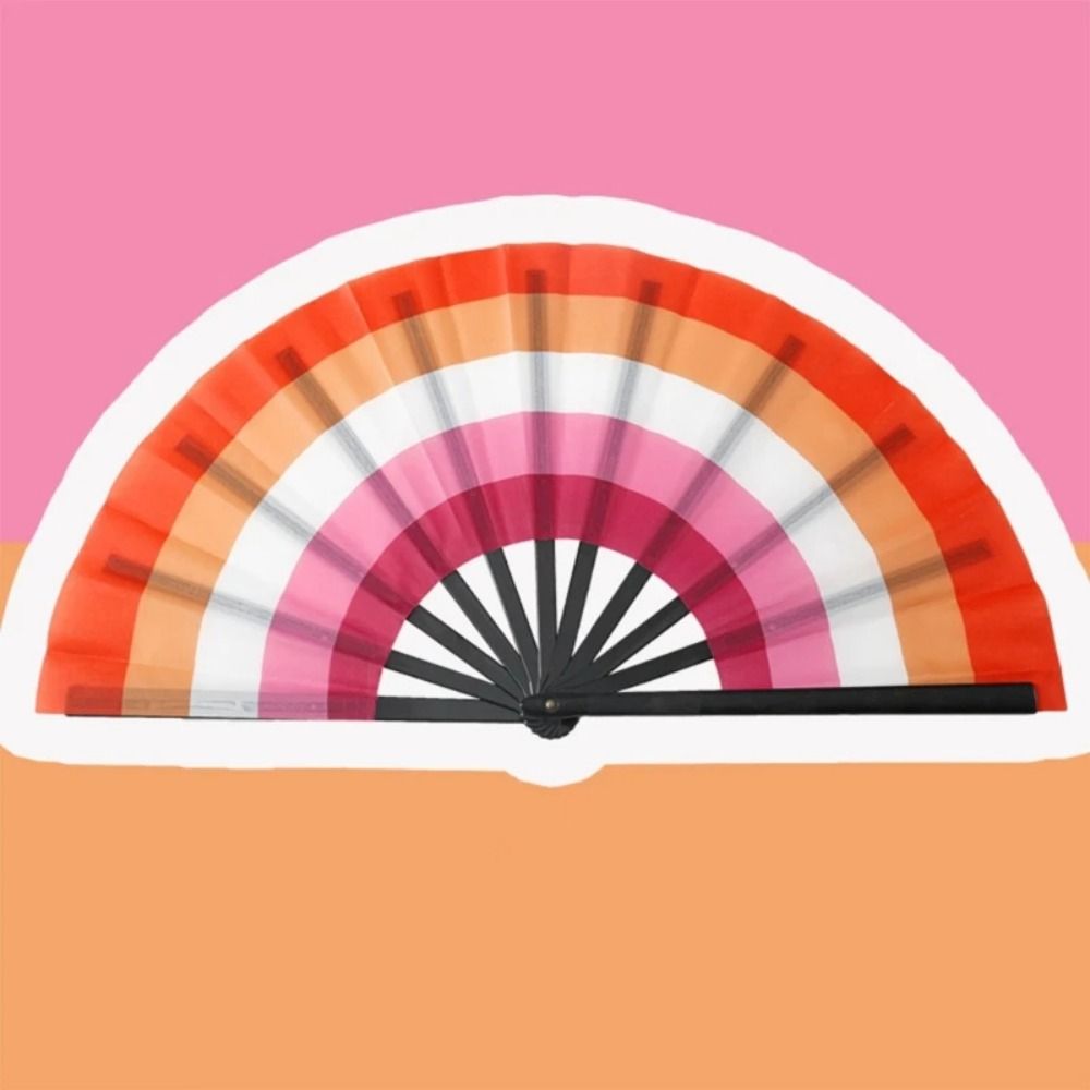 Art%20Craft%20Gift%20Gradient%20Colorful%20Rainbow%20Handheld%20Fan%20Cooling%20Portable%20Folding%20Dance%20Fan%20Easily%20Opened%20Tear-resistant%20Chinese%20Kung%20Fu%20Fan%20Party%20Festival%20-%20Image%202