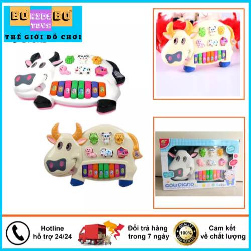 Đàn piano cho bé hình bò sữa