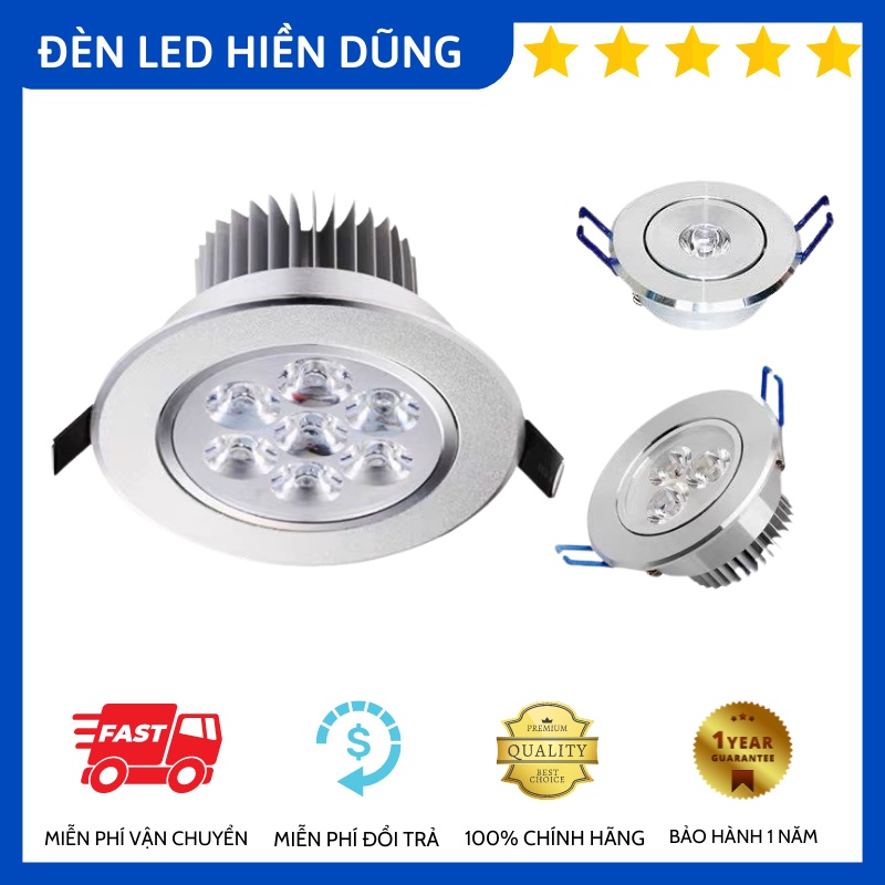 ĐÈN LED MẮT ẾCH ÂM TRẦN 1W, 3W, 5W, 7W, 9W, 12W (BẢO HÀNH 1 NĂM)