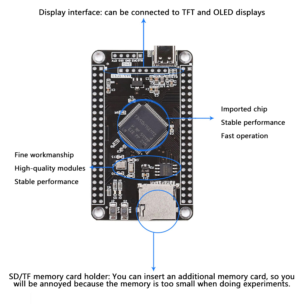 diymore stm32f407vet6 pm32f407vgt6 stm32f407vgt6 Cortex-M4 MCU bảng mạch Nhân Học bảng mạch phát triển STM32