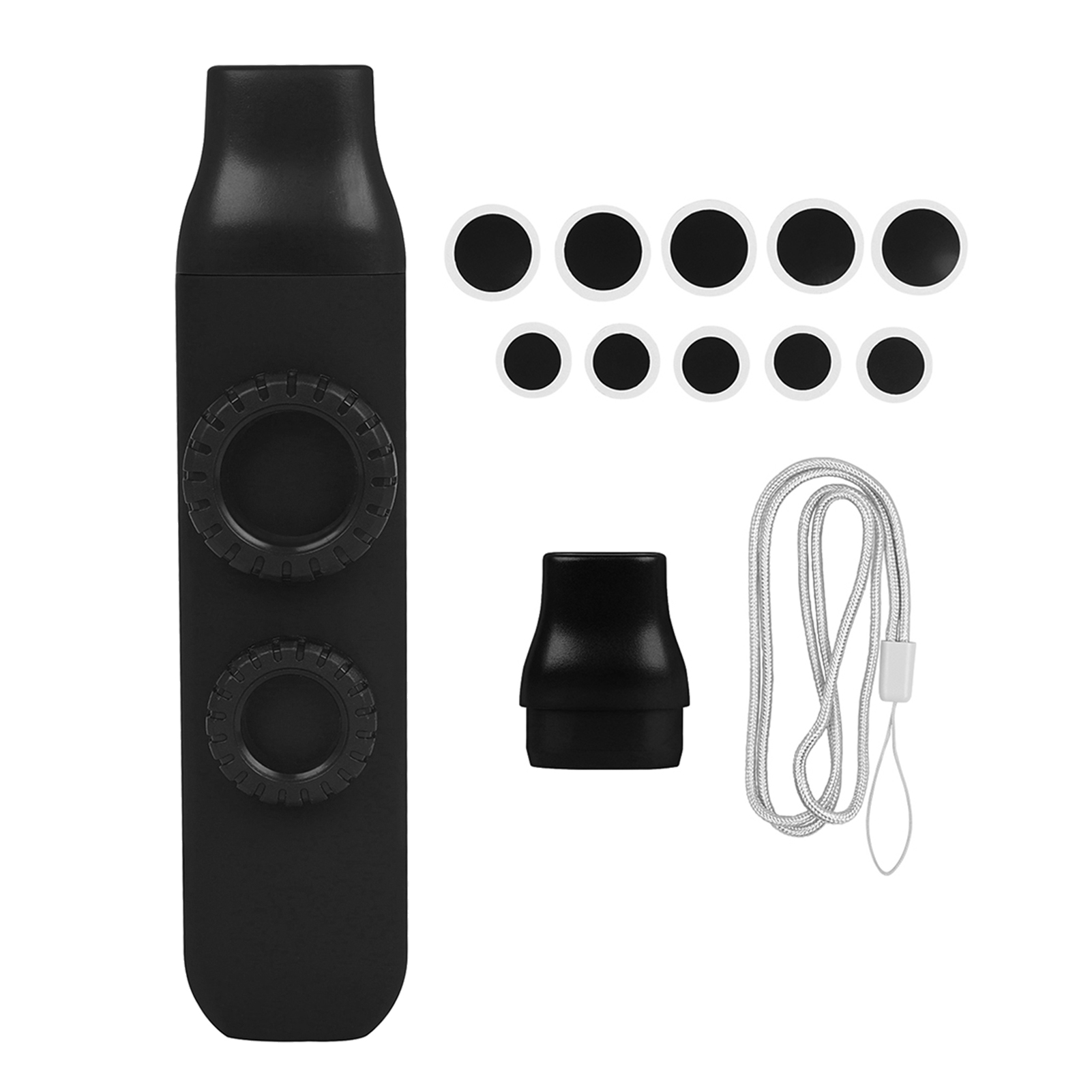 Kazu Flute 10pcs Double Flute Hole Kazoo Dual Flute Holes Replaceable Blowing Nozzle Membrane Musical Instrument for Child Adult. 