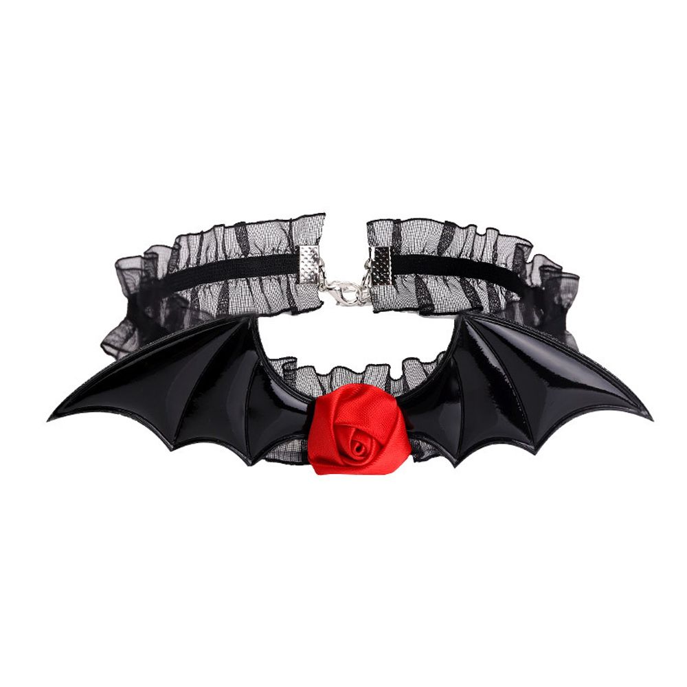 Ueathc màu đỏ đen sexy phụ nữ choker bat nữ hoa spider goth vòng cổ gothic choker ren choker cổ cổ áo