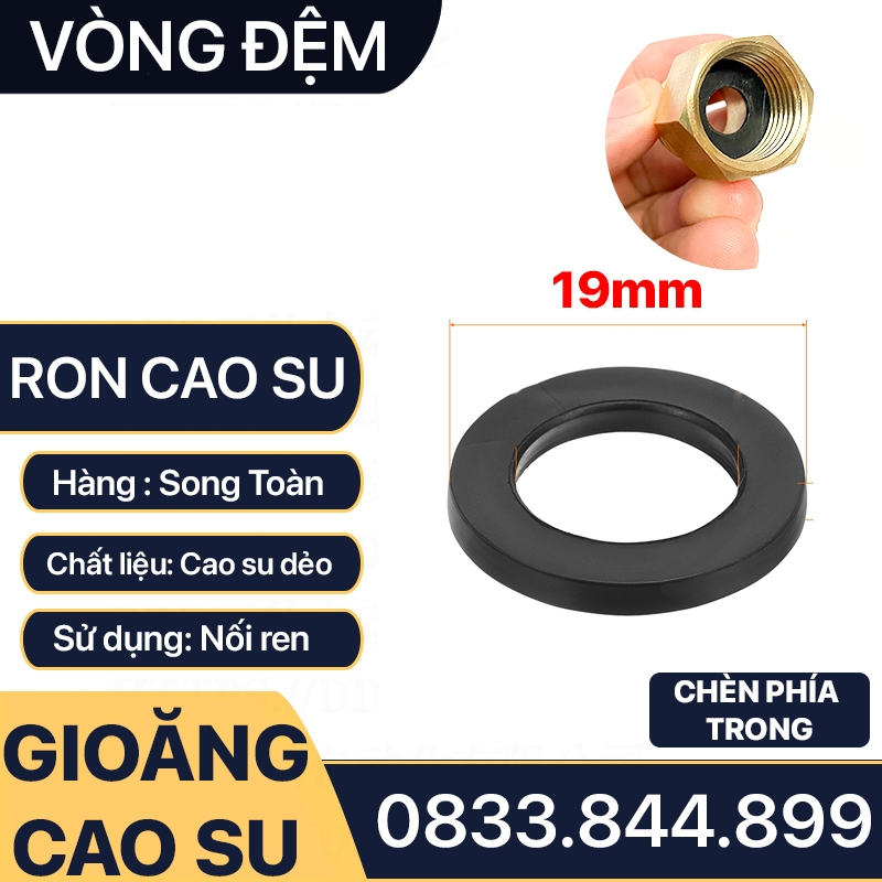 Gioăng cao su, ron cao su vòng đệm lót cao su chống rò rỉ nước chịu nhiệt - túi 10 cái